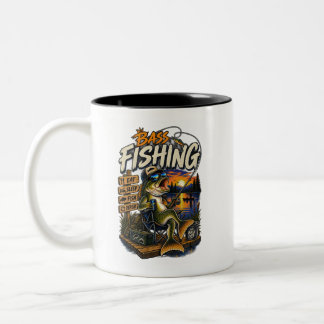 Bass Fishing Vintage Angler Mug