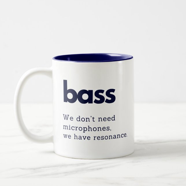 Bass funny gift mug - Bass choir member funny gift (Left)