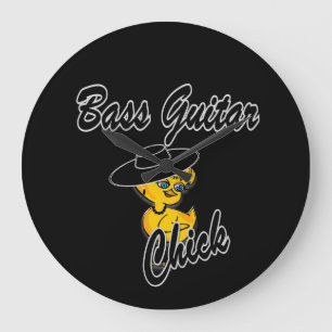 Bass Guitar #4 Large Clock