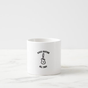 Bass guitar all day espresso cup