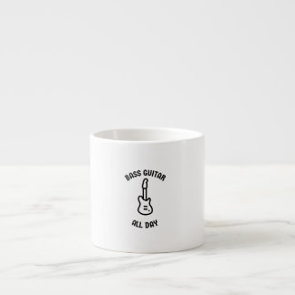 Bass guitar all day espresso cup