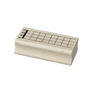 Bass Guitar Blank Fretboard Rubber Stamp