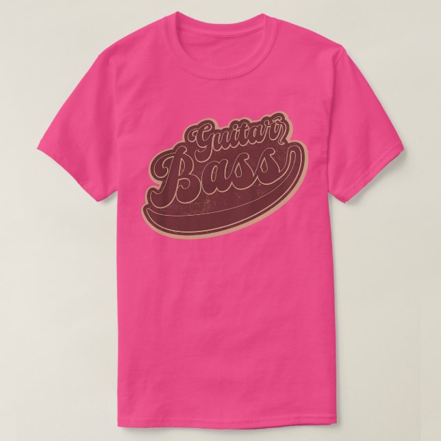 Bass Guitar Brown vintage T-Shirt (Design Front)