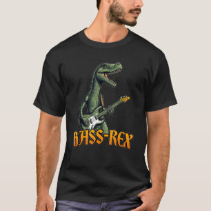 Bass Guitar Dinosaur Rex Bassist  Graphic T-Shirt