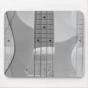 Bass Guitar Elegant Modern Trendy Music Template Mouse Mat