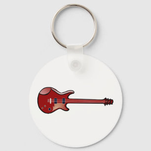 Bass guitar key ring