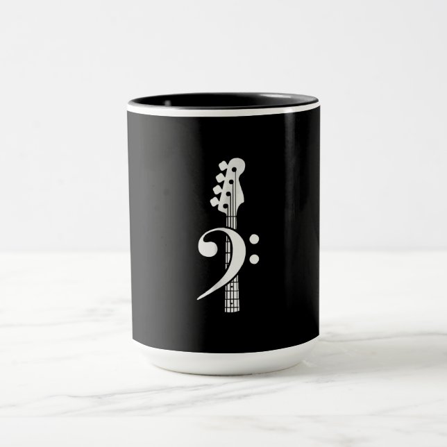 Bass Guitar Player- Bass Guitar Musician Mug (Center)