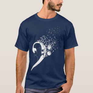 Bass Guitar Player Bassist Bass Clef Musician T-Shirt