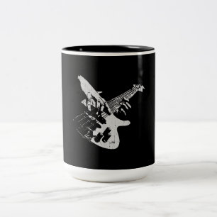 Bass Guitar Player Gift Bassist Two-Tone Coffee Mug