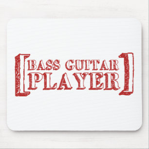 Bass Guitar Player Mouse Mat