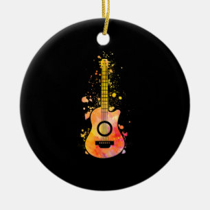 Bass Guitar Player Music Guitarist Musician Rock Ceramic Tree Decoration