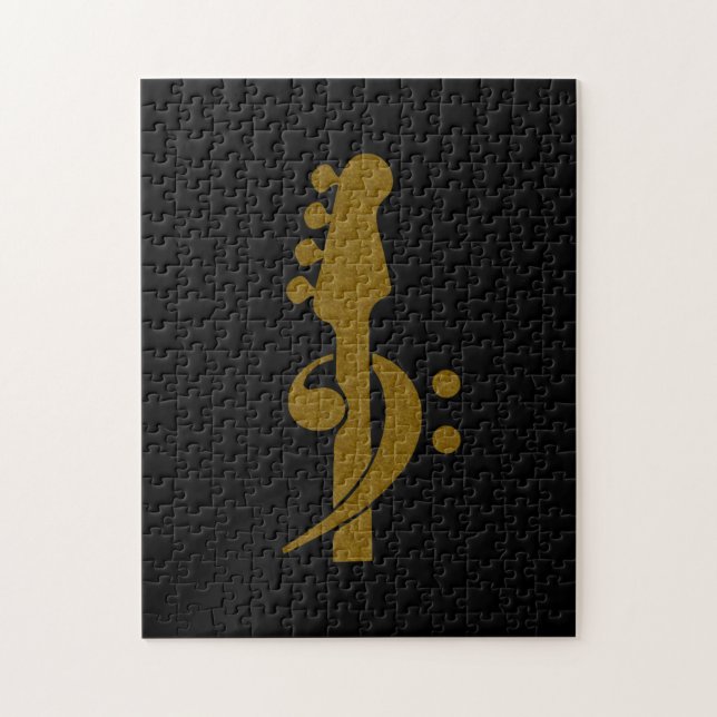 Bass Guitar Player Music Jigsaw Puzzle (Vertical)