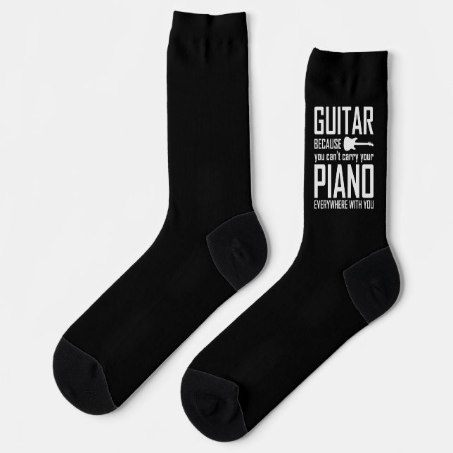 Bass Guitar Player Music Musician Bassist Funny Socks (Left)