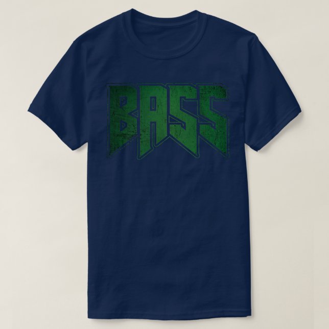 Bass Guitar Player RockHeavy MetalGrunge Band 100 T-Shirt (Design Front)