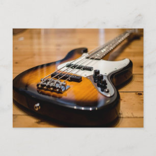 Bass Guitar Postcard