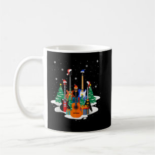 Bass Guitar Santa Hat Guitar Lover Christmas Music Coffee Mug