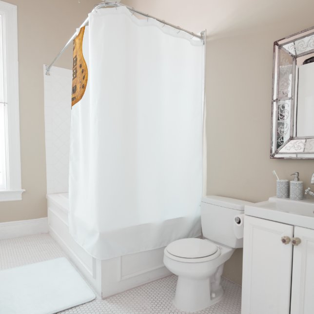 Bass guitar... shower curtain (In Situ)