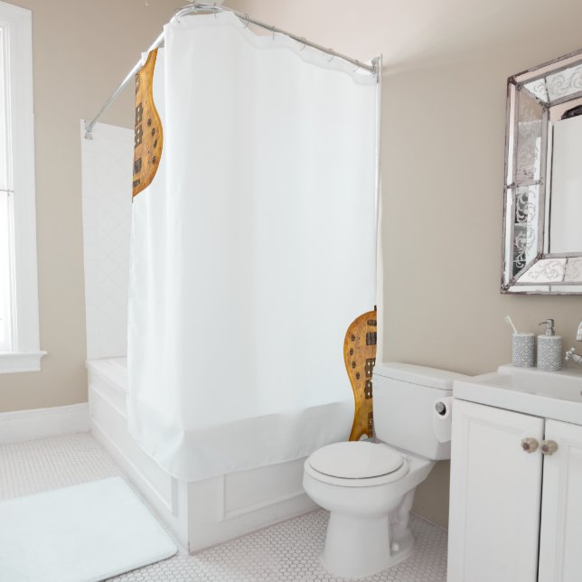 Bass guitar... shower curtain (In Situ)