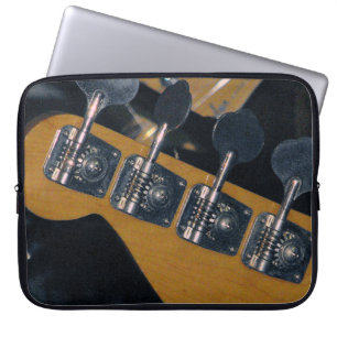 bass guitar tuning pegs laptop sleeve