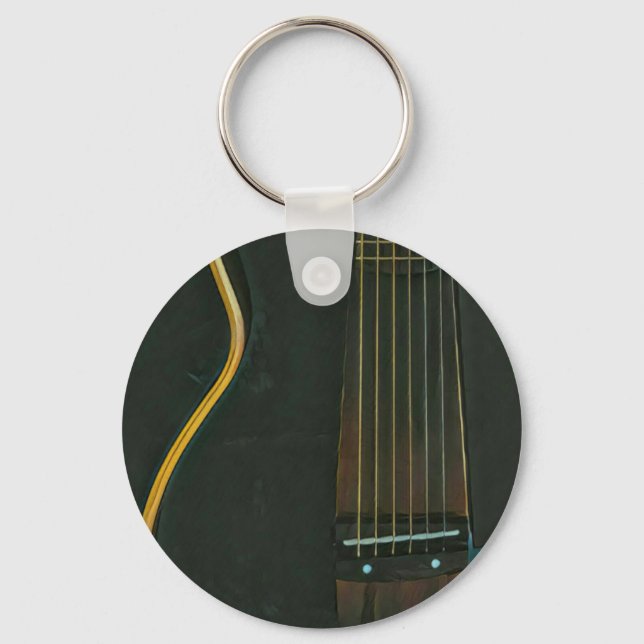 Bass guitarist gift key ring (Front)
