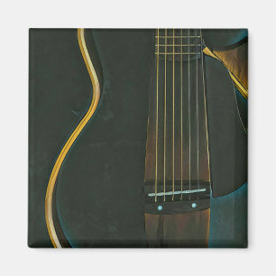 Bass guitarist gift magnet