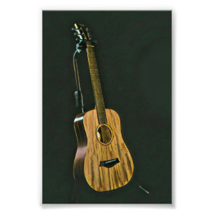 Bass guitarist gift photo print