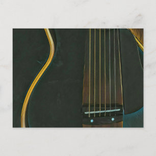 Bass guitarist gift postcard