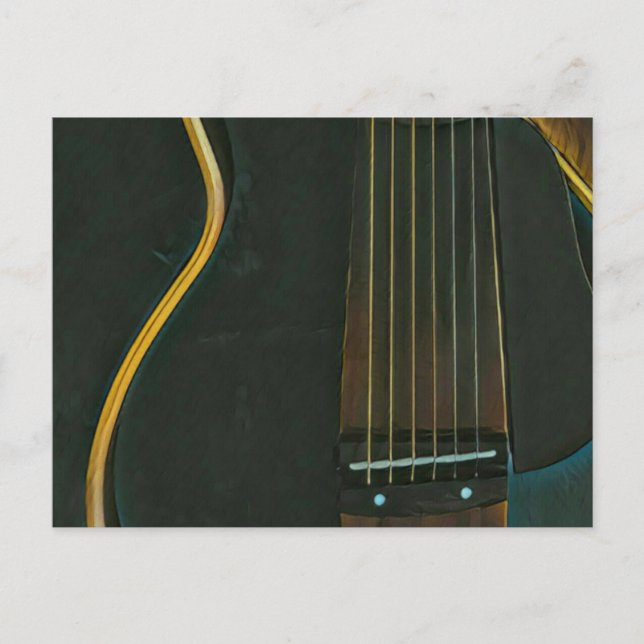 Bass guitarist gift postcard (Front)