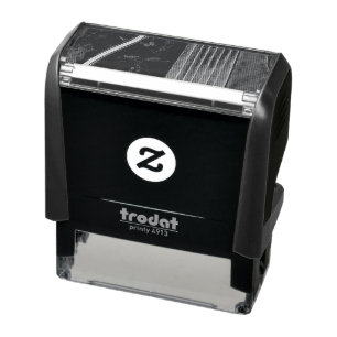 Bass guitarist gift self-inking stamp