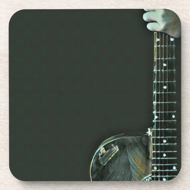 Bass guitarist gifts coaster (Front)