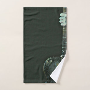 Bass guitarist gifts hand towel