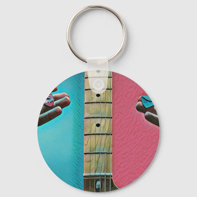 Bass guitarist gifts key ring (Front)