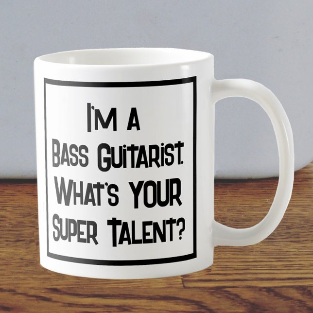 Bass Guitarist Super Talent. Coffee Mug (Creator Uploaded)