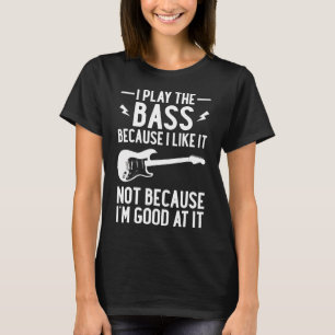 Bass Guitars Vintage Guitarist Guitar Player T-Shirt