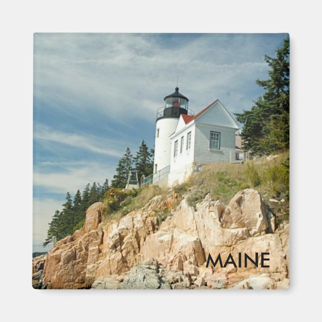 BASS HARBOR LIGHTHOUSE, MAINE MAGNET (Front)