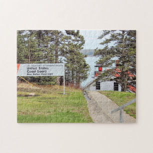 Bass Harbour Head Lighthouse, Maine Jigsaw Puzzle