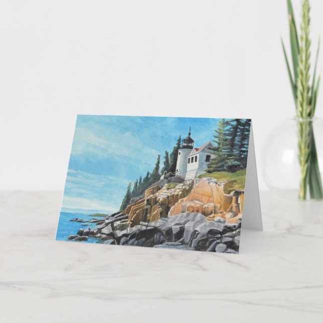 Bass Harbour Lighthouse Card (Front)