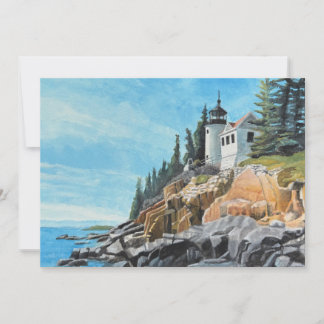 Bass Harbour Lighthouse Invitation