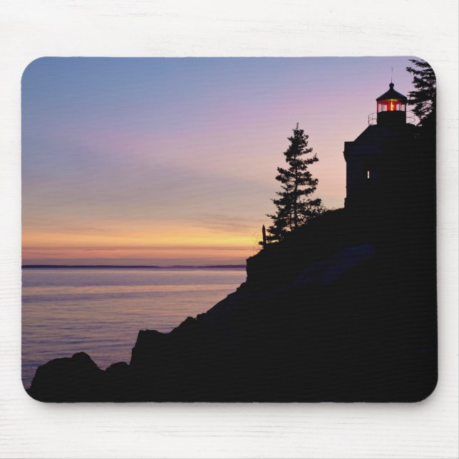 Bass Harbour lighthouse on Mt. Desert Island, Mouse Mat (Front)