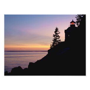 Bass Harbour lighthouse on Mt. Desert Island, Photo Print