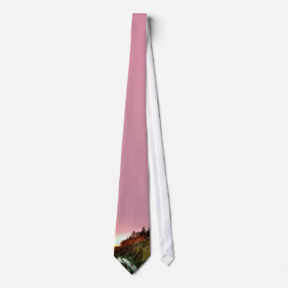 Bass Harbour Lighthouse Sunset Tie