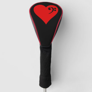 Bass Heart Golf Head Cover