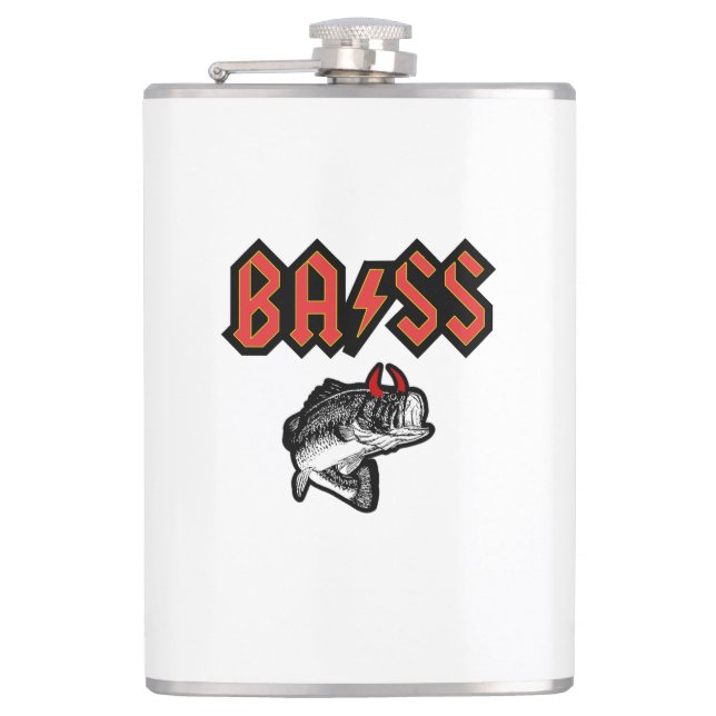 Bass (Horns) Hip Flask (Front)
