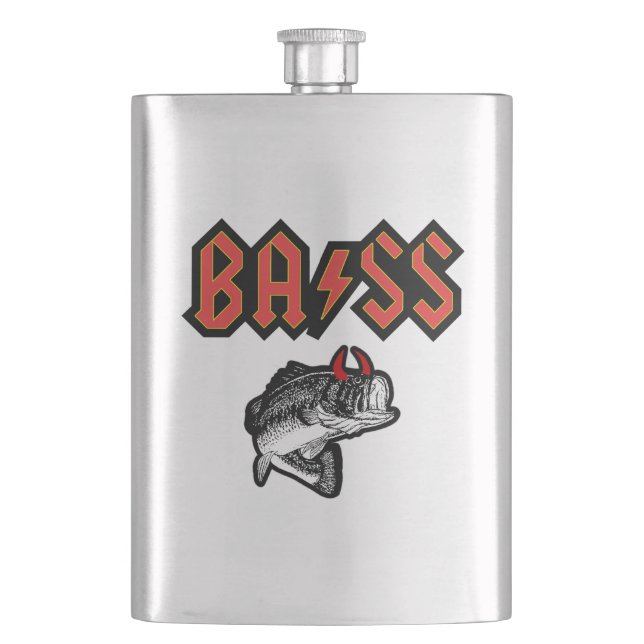 Bass (Horns) Hip Flask (Front)