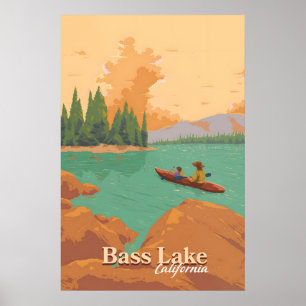 Bass Lake California Travel Poster