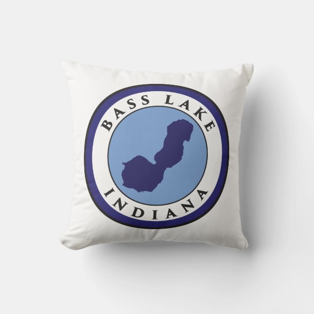 Bass Lake, Indiana Cushion (Front)