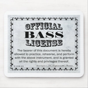 Bass License Mouse Mat