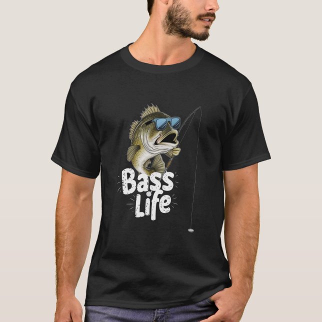 Bass Life Smallmouth Bass Fishing Shirt (Front)