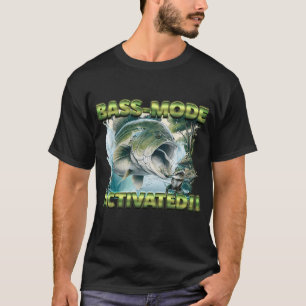 Bass-Mode Activated!! – Epic Fishing Action Desi T-Shirt