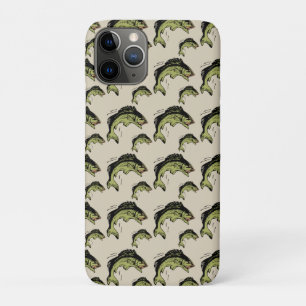 Bass Pattern Tan iPhone 11 Pro Case
